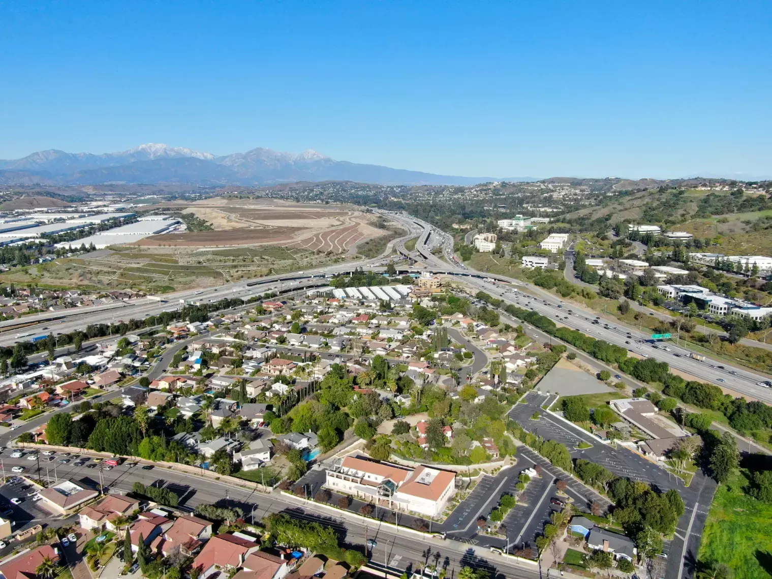 Aerial View Diamond Bar California